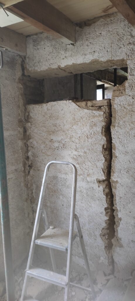 percement mur de refend